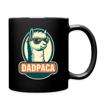 Dadpaca No Probllama - Tasse einfarbig - Schwarz - Rechts