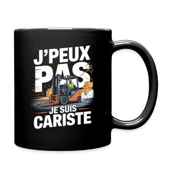 Humour Métier Logistique | T-Shirt Cariste Cadeau - Mug uni - noir - Droite