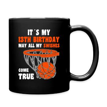 Mouvements de cerceau pour le 13e anniversaire - Mug uni - noir - Droite