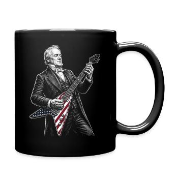 James Buchanan jouant de la guitare - Mug uni - noir - Droite