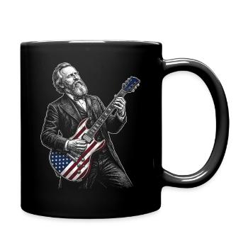 Rutherford B. Hayes Guitariste Americana Flag - Mug uni - noir - Droite