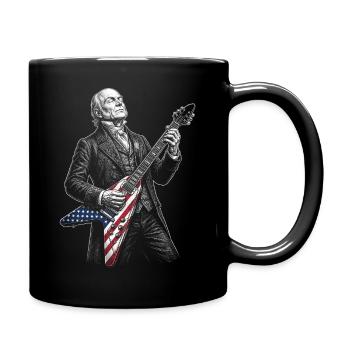 John Quincy Adams, guitariste de drapeau - Mug uni - noir - Droite