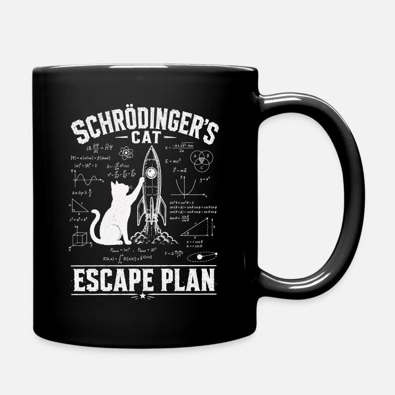 Chemise scientifique Schrödinger Chat - Mug uni - noir