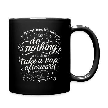 Take a nap - Full Colour Mug - black - Right