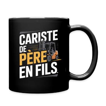 T-Shirt Cariste Père En Fils Original - Mug uni - noir - Droite