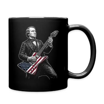 Andrew Johnson spielt Gitarre - Tasse einfarbig - Schwarz - Rechts