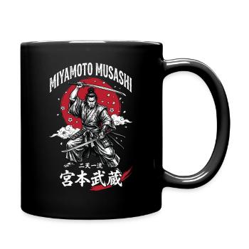 Miyamoto Musashi Samurai Motiv - Tasse einfarbig - Schwarz - Rechts