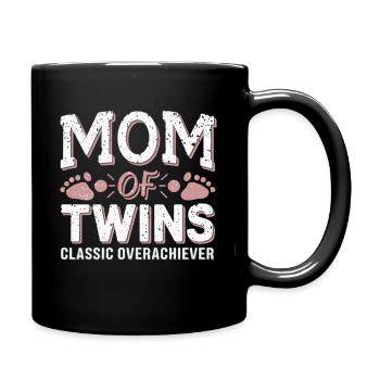 Maman de jumeaux – Classique surdouée - Mug uni - noir - Droite