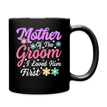Mère du marié : Premier amour - Mug uni - noir - Droite