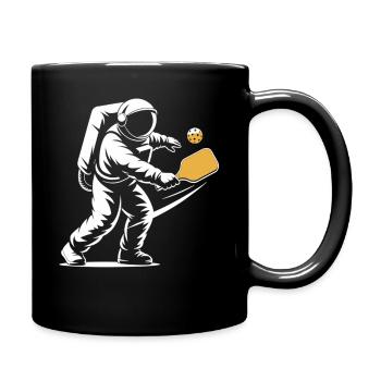 Pickleball Astronaut T-Shirt - Astronaut Motif - Full Colour Mug - black - Right