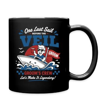 Llama Not Drama Party Saying - Full Colour Mug - black - Right