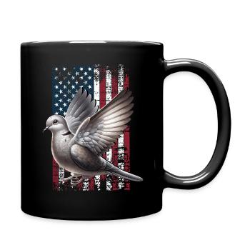 Diamond Dove US Diamanttaube - Tasse einfarbig - Schwarz - Rechts