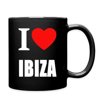 Ibiza Heart Love Graphic Tee - Full Colour Mug - black - Right