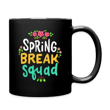 Spring Break Squad Floral - Full Colour Mug - black - Right