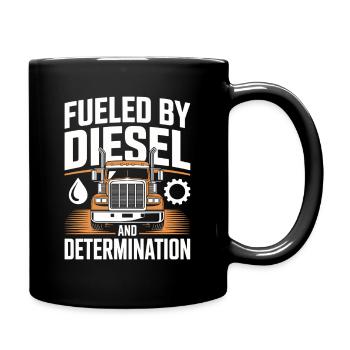 Professional Driver Truck Truck Diesel - Full Colour Mug - black - Right