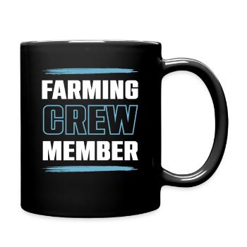 Farming Crew - Tasse einfarbig - Schwarz - Rechts
