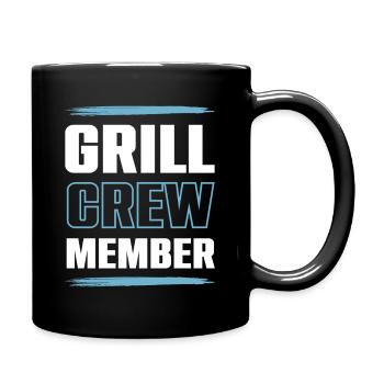 Grill Crew - Tasse einfarbig - Schwarz - Rechts
