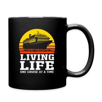 Kreuzfahrtschiff Kreuzfahrt - Tasse einfarbig - Schwarz - Rechts