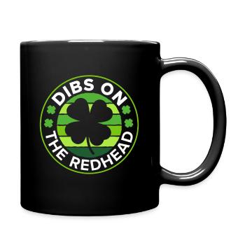 Ich nehme das Rothaarige Emblem - Tasse einfarbig - Schwarz - Rechts