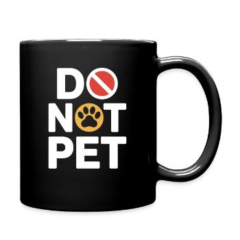 Ne caressez pas l’introverti à distance calme et antisocial - Mug uni - noir - Droite