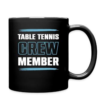 Table Tennis Crew - Tasse einfarbig - Schwarz - Rechts