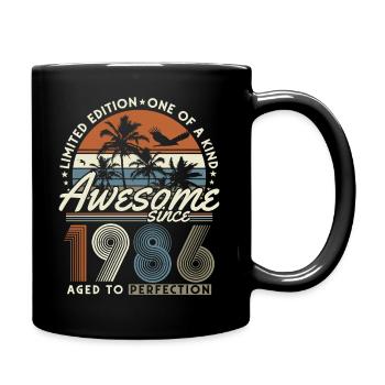 Cadeau vintage rétro pour le 40e anniversaire vintage 1986 - Mug uni - noir - Droite