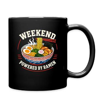 Instant Ramen Nudeln Japan Anime Design - Tasse einfarbig - Schwarz - Rechts