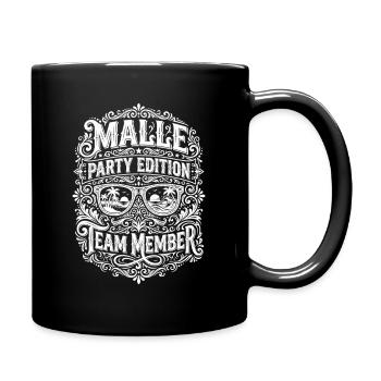 Malle Party Edition - Tasse einfarbig - Schwarz - Rechts