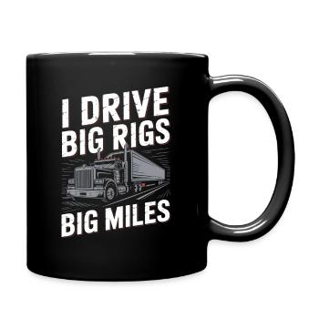 Trucker Driver Diesel Truck Professional Driver - Full Colour Mug - black - Right