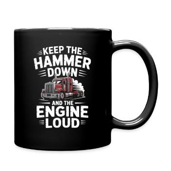 Truck Driver Trucker Truck Driver Diesel Transport - Full Colour Mug - black - Right