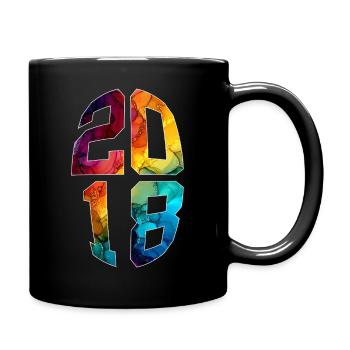 8 YEARS OLD 2018 8TH BIRTHDAY - Full Colour Mug - black - Right