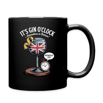 Gin O’Clock Humour britannique - Mug uni - noir - Droite