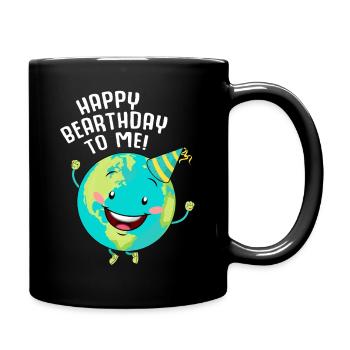 Acclamation d’anniversaire terrestre - Mug uni - noir - Droite