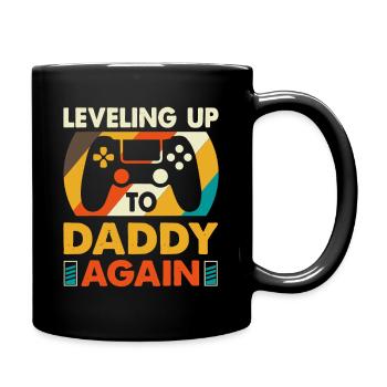Wieder zum Papa aufsteigen - Tasse einfarbig - Schwarz - Rechts