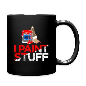 I Paint Stuff Painter Logo - Full Colour Mug - black - Right