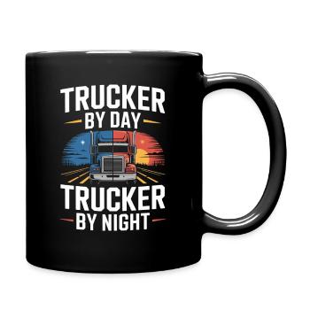 Truck Driver Professional Driver Diesel Trucker - Full Colour Mug - black - Right