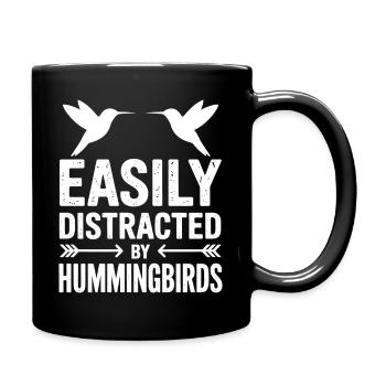 Kolibris Sprüche Vogel Lustiges Kolibris Geschenk  - Tasse einfarbig - Schwarz - Rechts