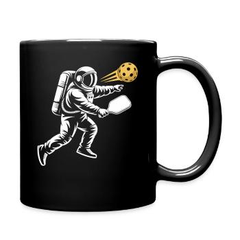 Pickleball Astronaut T-Shirt - Full Colour Mug - black - Right