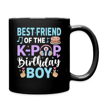 Best Friend of The K-Pop Birthday Boy - Full Colour Mug - black - Right