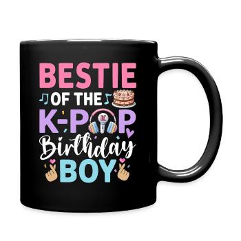 Bestie of The K-Pop Birthday Boy - Full Colour Mug - black - Right