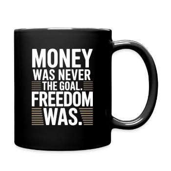 Objectif financier Esprit de liberté Entrepreneur Liberté - Mug uni - noir - Droite