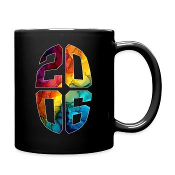 20 JAHRE ALT 2006 20. GEBURTSTAG - Tasse einfarbig - Schwarz - Rechts