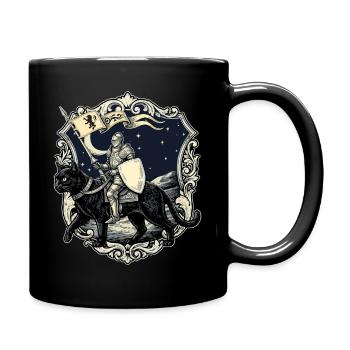 Renaissance du Chevalier Médiéval Chat de la Foire Rénaisque - Mug uni - noir - Droite