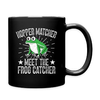 Frog Catcher Hopper Matcher Frog - Tasse einfarbig - Schwarz - Rechts
