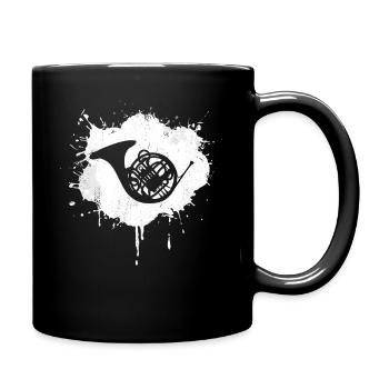 Croquis de cor français - Mug uni - noir - Droite