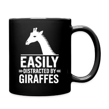 Dynastiques de girafe Girafe Drôle de cadeau de girafe - Mug uni - noir - Droite