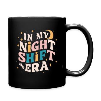 In meiner Nachtschicht-Ära - Tasse einfarbig - Schwarz - Rechts