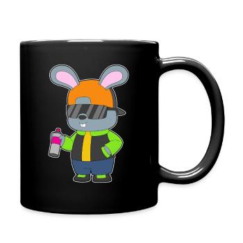 Rabbit Sprayer Spray Can - Full Colour Mug - black - Right