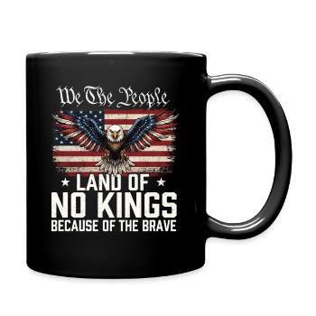 Nous, le Peuple, Pas de Rois, Patriotique USA - Mug uni - noir - Droite