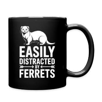 Ferret Sayings Funny Ferret Gift - Full Colour Mug - black - Right